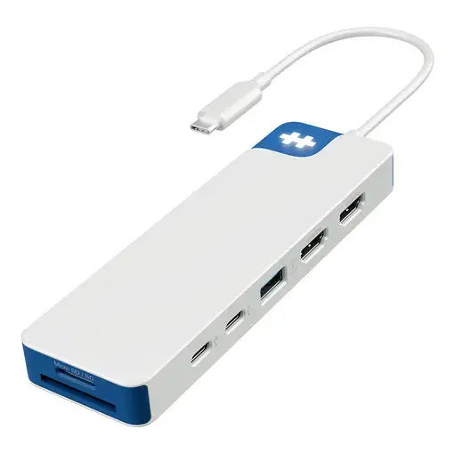 HYPER HD4103BUGL hub de interfaz USB 3.2 Gen 1 (3.1 Gen 1) Type-C 5000 Mbit/s Azul