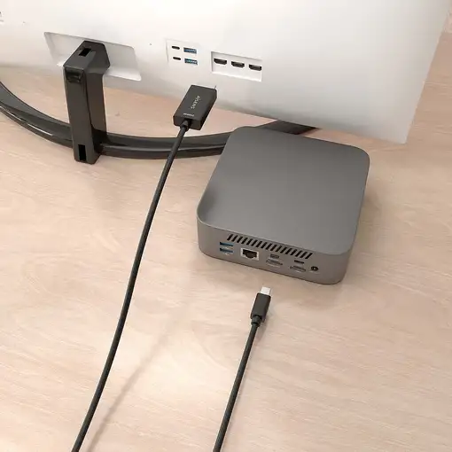 AISENS Cable conversor MINI DP a HDMI 4K@60Hz, MINI DP/M-HDMI/M, Negro, 1.5m