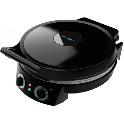 Pizzera eléctrica negra 1800W, Fun Pizza & Co Maker CECOTEC