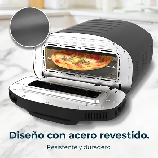 Mini Horno para pizza 1700W, Pizza & Co Tifosi CECOTEC