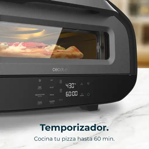 Mini Horno para pizza 1700W, Pizza & Co Tifosi CECOTEC