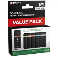 Emtec K100 unidad flash USB 16 GB USB tipo A 2.0 Negro, Multicolor