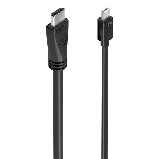 AISENS Cable conversor MINI DP a HDMI 4K@60Hz, MINI DP/M-HDMI/M, Negro, 5.0m