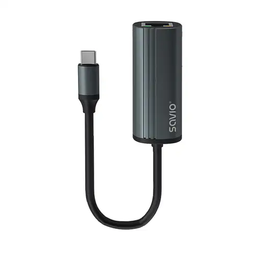 Savio AK-56 Adapter USB-C 3.1 GEN 1 do RJ-45 Gigabit Ethernet tarjeta y adaptador