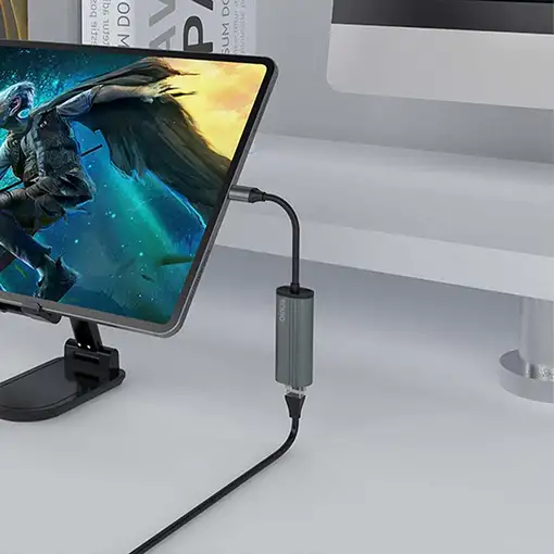 Savio AK-56 Adapter USB-C 3.1 GEN 1 do RJ-45 Gigabit Ethernet tarjeta y adaptador