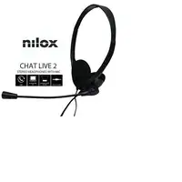 Nilox AURICULARES DOBLE JACK CON MICROFONO PC