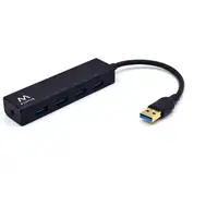 Ewent EW1136 hub de interfaz USB 3.2 Gen 1 (3.1 Gen 1) Type-A 480 Mbit/s Negro Ewent EW1136 hub de interfaz USB 3.2 Gen 1 (3.1 Gen 1) Type-A 480 Mbit/s Negro
