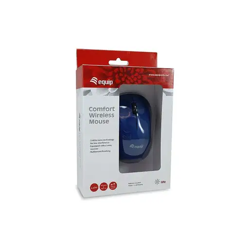 Equip 245112 ratón Oficina Ambidextro RF inalámbrico Óptico 1200 DPI