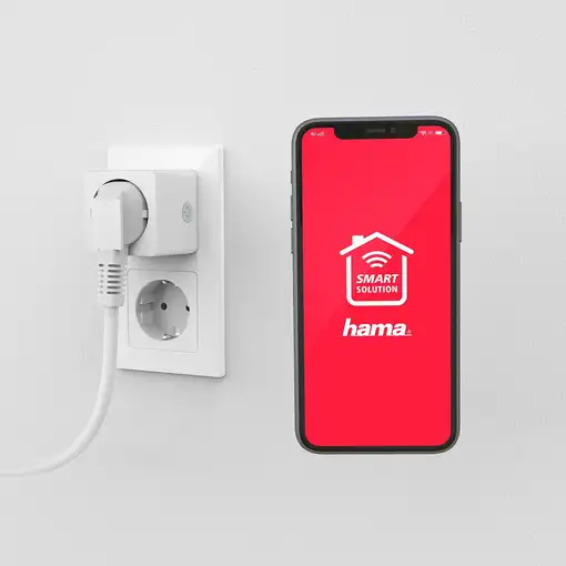 Hama | Enchufe Inteligente WLAN (3680 W, IP20, Compatible con Alexa y con Google H