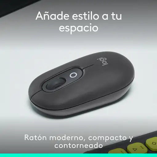 Logitech POP Mouse, ratón inalámbrico Bluetooth compacto y portátil con botones pr