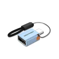 Vention CUBH0 cambiador de género para cable USB Type-A USB Type-C Azul