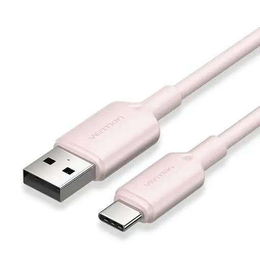 Vention CTQPH cable USB USB 2.0 2 m USB A USB C 0,48 Gbit/s 60 W Rosa