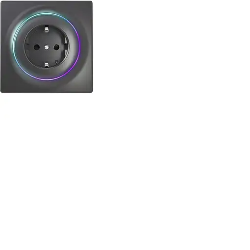 Fibaro FGWOF-011-8 toma de corriente Tipo F Negro