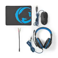 Nedis GCK31100BK ratón Juego mano derecha USB tipo A 3200 DPI