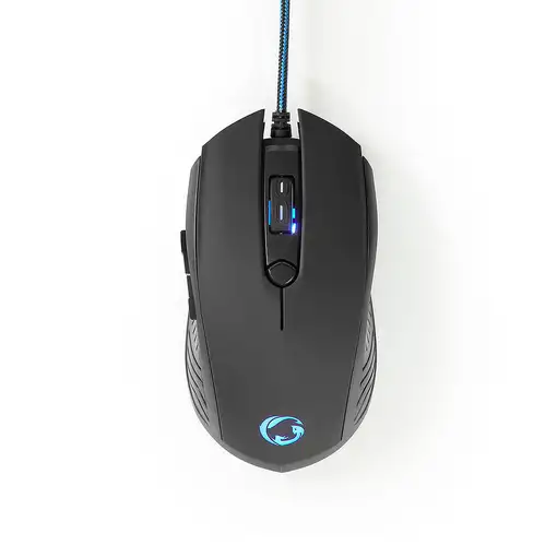 Nedis GCK31100BK ratón Juego mano derecha USB tipo A 3200 DPI
