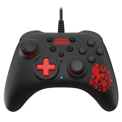 Hori HORIPAD Turbo Mario Negro, Rojo USB Gamepad Nintendo Switch Hori HORIPAD Turbo Mario Negro, Rojo USB Gamepad Nintendo Switch