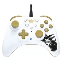 Hori HORIPAD Turbo Zelda Oro, Blanco USB Gamepad Nintendo Switch