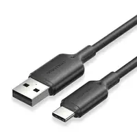Vention CTQBF cable USB USB 2.0 1 m USB A USB C 0,48 Gbit/s 60 W Negro