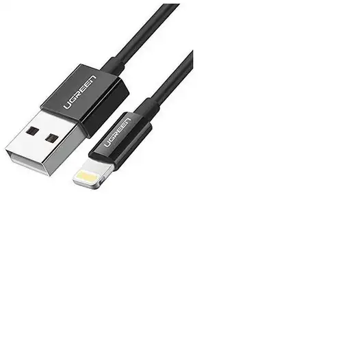 Ugreen 80822 US155 cable de teléfono móvil Negro 1 m USB A Lightning