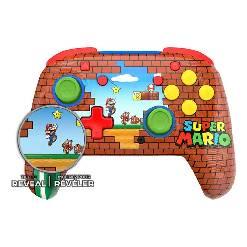 Turtle Beach Rematch Mario Bricks Mando de juego inalámbrico para Nintendo Switch,