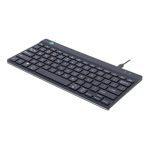 R-Go Tools Teclado ergonómico R-Go Compact Break, teclado compacto con software de