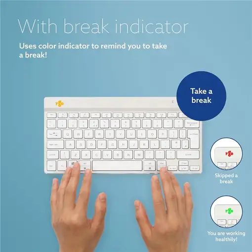 TECLADO WRL COMPACTO BREAK/BLANCO RGOCOUSWLWH R-GO TOOLS