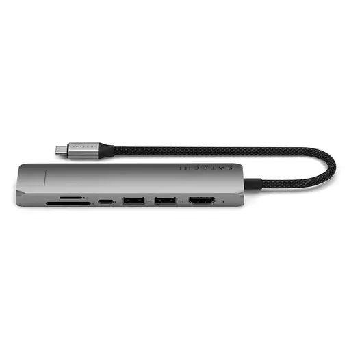 Satechi ST-P7SM hub de interfaz USB Tipo C 10000 Mbit/s Gris