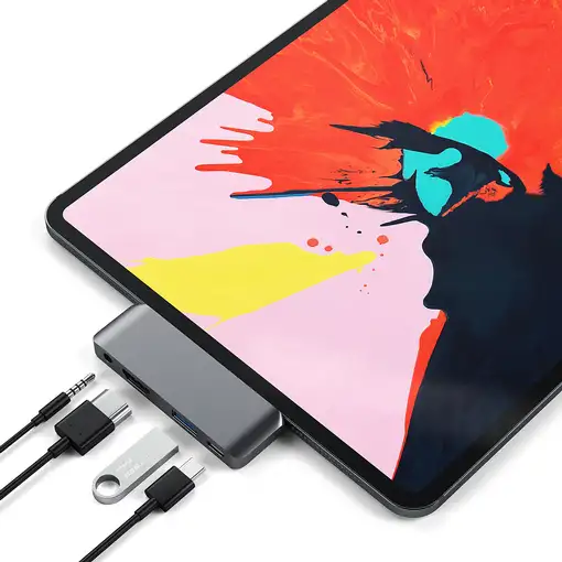 Satechi ST-TCMPHM base para portátil y replicador de puertos USB 3.2 Gen 1 (3.1 Ge