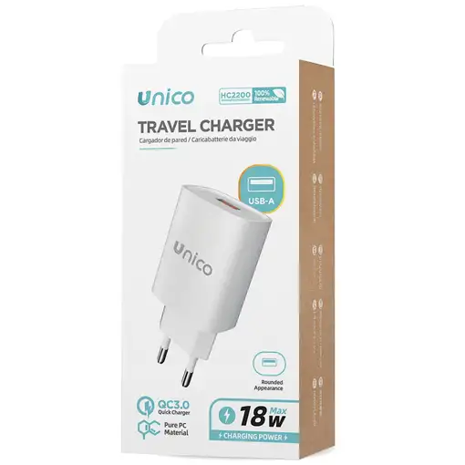 UNICO HC2200 cargador de dispositivo móvil Universal Blanco Corriente alterna Carg