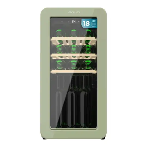 Cecotec Bolero GrandSommelier Origin 18 Hit Green Nevera vino Independiente Verde Cecotec Bolero GrandSommelier Origin 18 Hit Green Nevera vino Independiente Verde