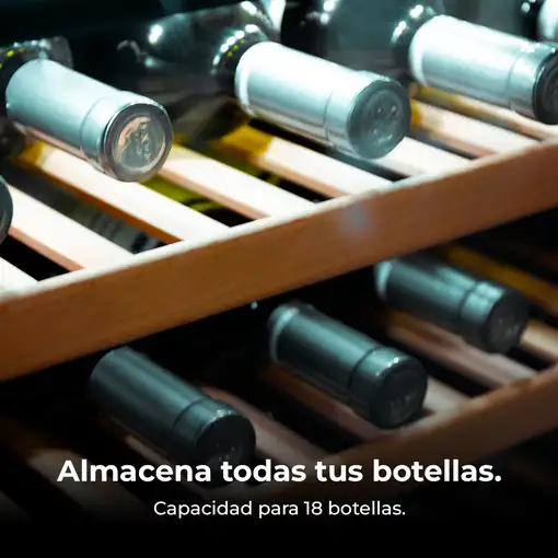 Cecotec Bolero GrandSommelier Origin 18 Hit Black Nevera vino Independiente Negro