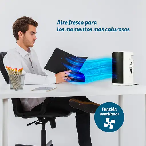 Grunkel CAL-CE1800 calefactor eléctrico Interior Blanco 1800 W Ventilador