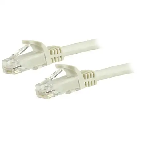 StarTech.com Cable de Red Ethernet Cat6 Sin Enganche de 5m Blanco - Cable Patch Sn StarTech.com Cable de Red Ethernet Cat6 Sin Enganche de 5m Blanco - Cable Patch Sn