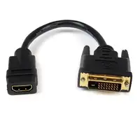StarTech.com Adaptador de 20cm HDMI a DVI - DVI-D Macho - HDMI Hembra - Cable Conv StarTech.com Adaptador de 20cm HDMI a DVI - DVI-D Macho - HDMI Hembra - Cable Conv