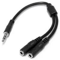 StarTech.com Adaptador Divisor de Auriculares Mini-Jack 3,5mm 3 pines Macho a 2x M StarTech.com Adaptador Divisor de Auriculares Mini-Jack 3,5mm 3 pines Macho a 2x M