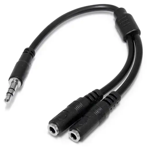 StarTech.com Adaptador Divisor de Auriculares Mini-Jack 3,5mm 3 pines Macho a 2x M StarTech.com Adaptador Divisor de Auriculares Mini-Jack 3,5mm 3 pines Macho a 2x M