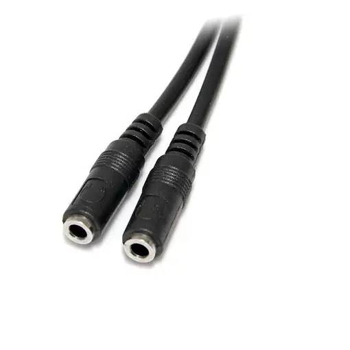 StarTech.com Adaptador Divisor de Auriculares Mini-Jack 3,5mm 3 pines Macho a 2x M