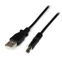 StarTech.com Cable Adaptador 1m USB A Macho a Conector Coaxial Barrel Alimentación StarTech.com Cable Adaptador 1m USB A Macho a Conector Coaxial Barrel Alimentación