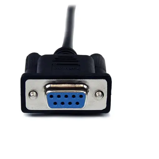StarTech.com Cable 1m Módem Nulo Null Serie Serial DB9 Hembra a Macho - Negro