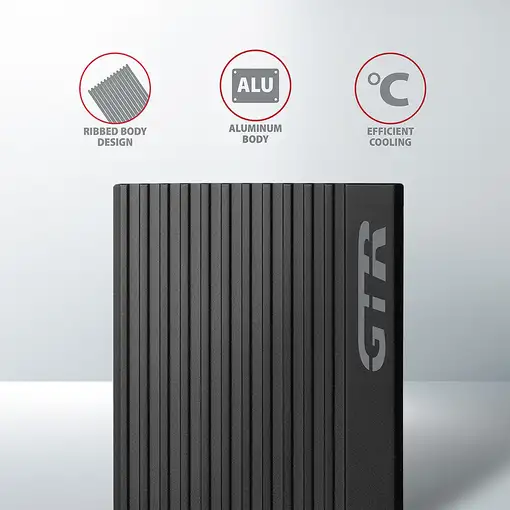 Axagon EEM2-GTR caja para disco duro externo Caja externa para unidad de estado só