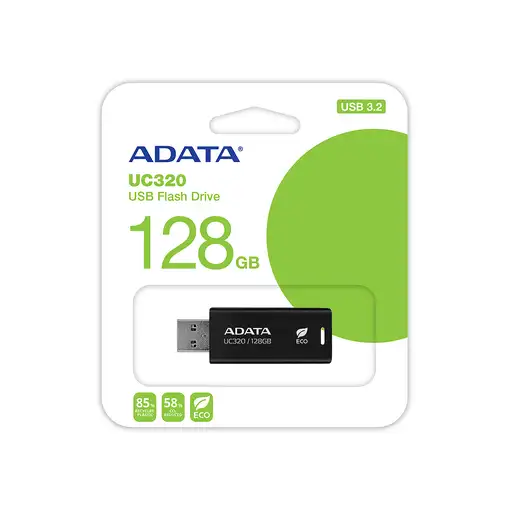 ADATA UC320 unidad flash USB 128 GB USB tipo A 3.2 Gen 1 (3.1 Gen 1) Negro