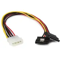 StarTech.com Adaptador Cable 30cm Divisor de 4 Pines LP4 a Doble SATA Cierre Segur StarTech.com Adaptador Cable 30cm Divisor de 4 Pines LP4 a Doble SATA Cierre Segur