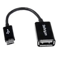 StarTech.com Cable Adaptador de 12cm Micro USB Macho a USB A Hembra OTG StarTech.com Cable Adaptador de 12cm Micro USB Macho a USB A Hembra OTG