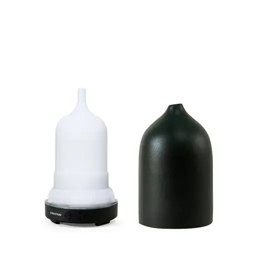 Humidificador Zen Negro PRIXTON (5W - 5 modos pulverización - 7 colores luz LED)