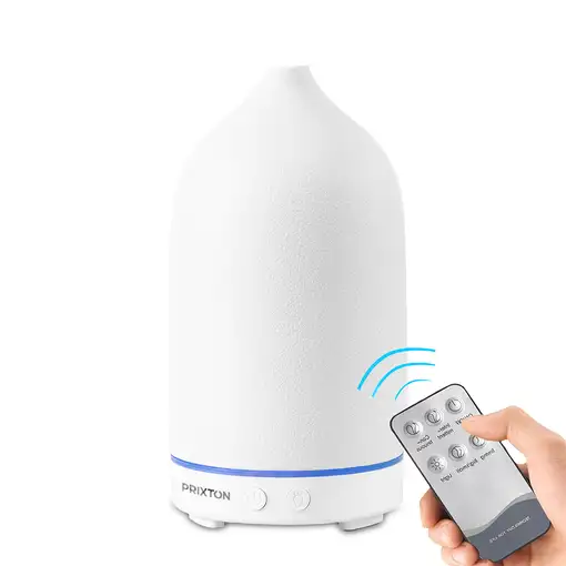 Humidificador Zen Blanco PRIXTON (5W - 5 modos pulverización - 7 colores luz LED)