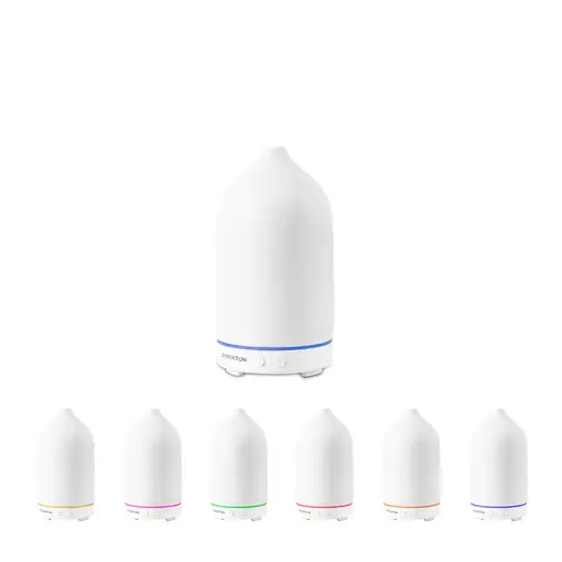Humidificador Zen Blanco PRIXTON (5W - 5 modos pulverización - 7 colores luz LED)