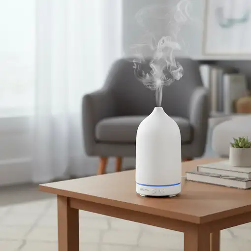 Humidificador Zen Blanco PRIXTON (5W - 5 modos pulverización - 7 colores luz LED)