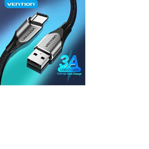Vention COKLF cable USB USB 2.0 1 m USB A USB C 0,48 Gbit/s Gris, Negro