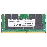 2-Power 2P-KCP426SD8/16 módulo de memoria 16 GB 1 x 16 GB DDR4 260-pin SO-DIMM