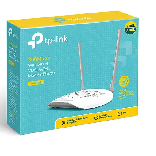 TP-Link TD-W9960 router inalámbrico Ethernet rápido Banda única (2,4 GHz) Blanco